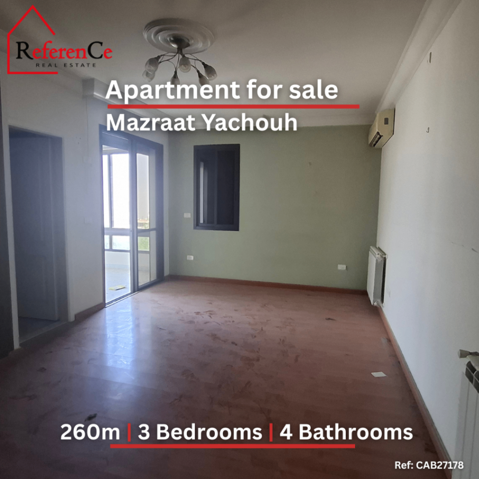 huge apartment deal for sale in mazraat yachouh - Image 1