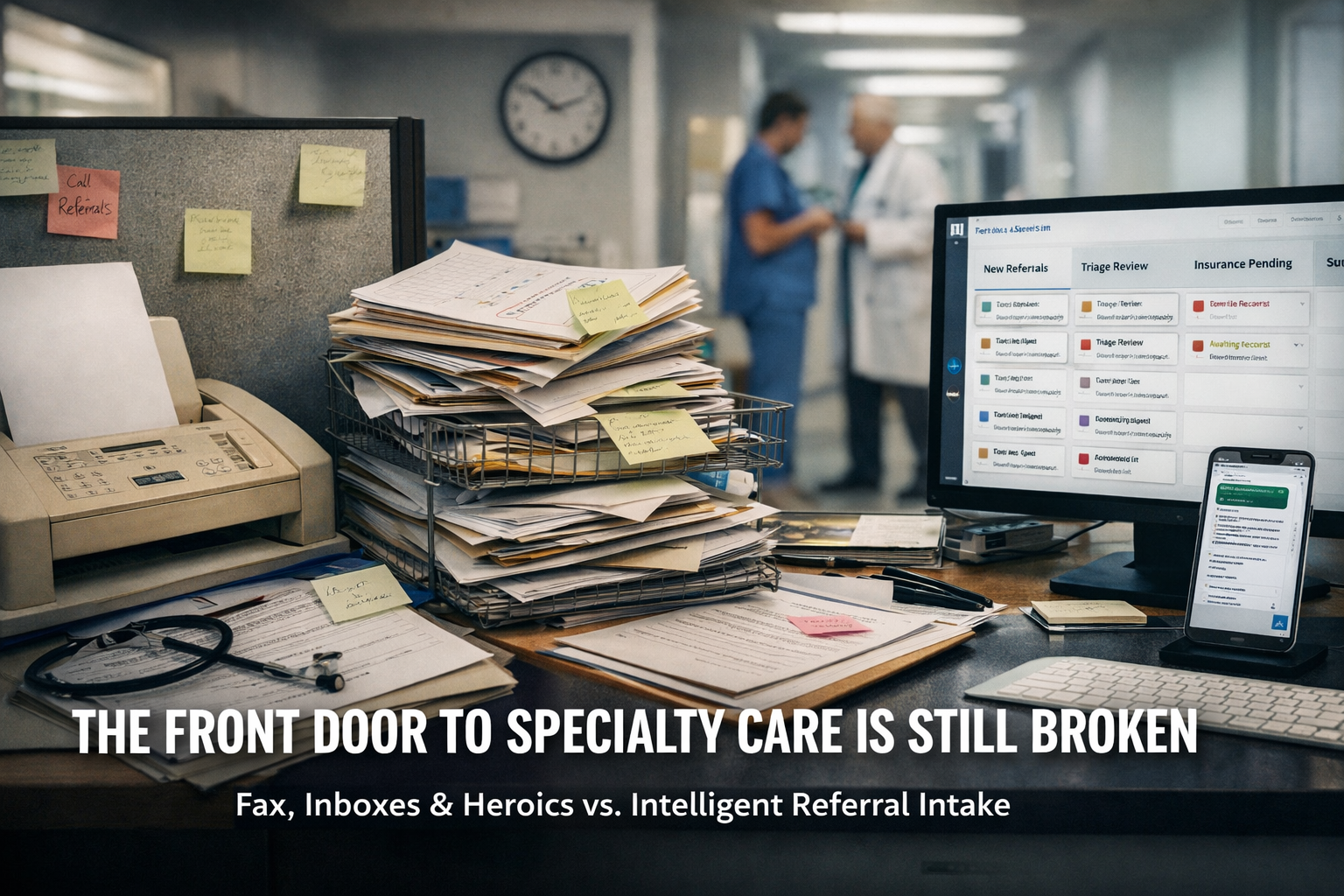 Fax, Inboxes, and Heroics: Why the Front Door to Specialty Care Is Still Broken