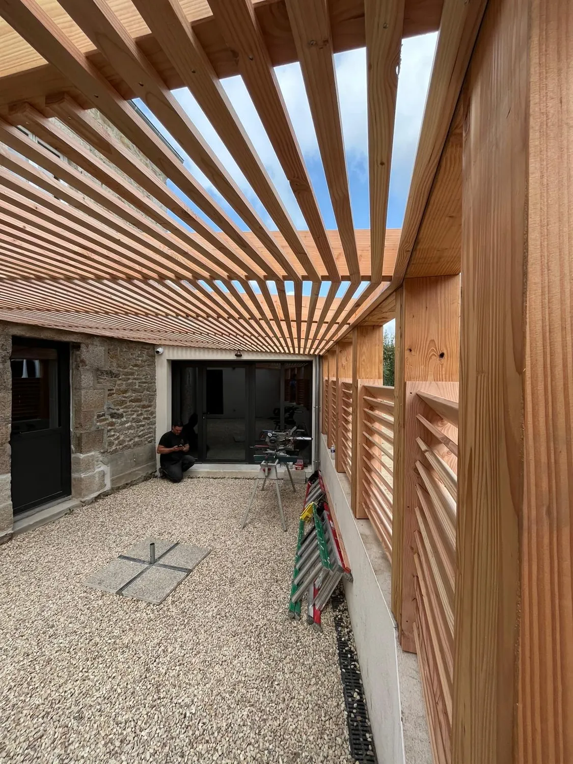 Pergola sur mesure bois