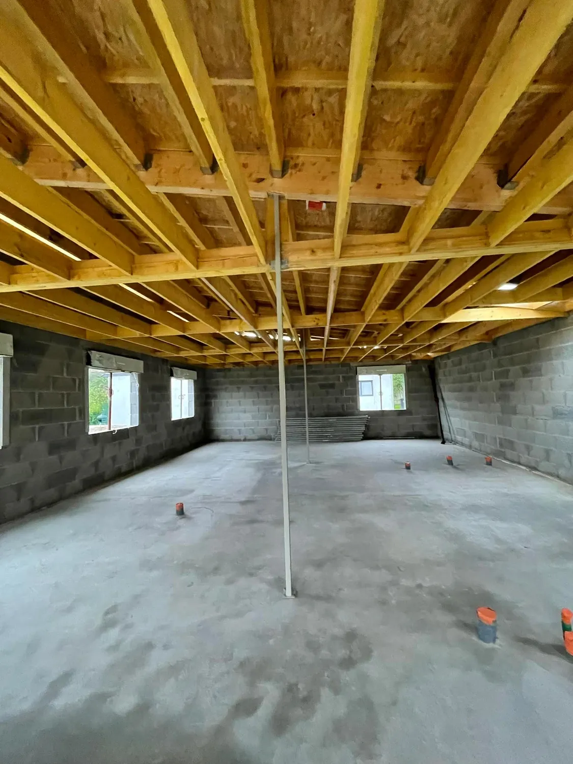 Charpente bois toit plat