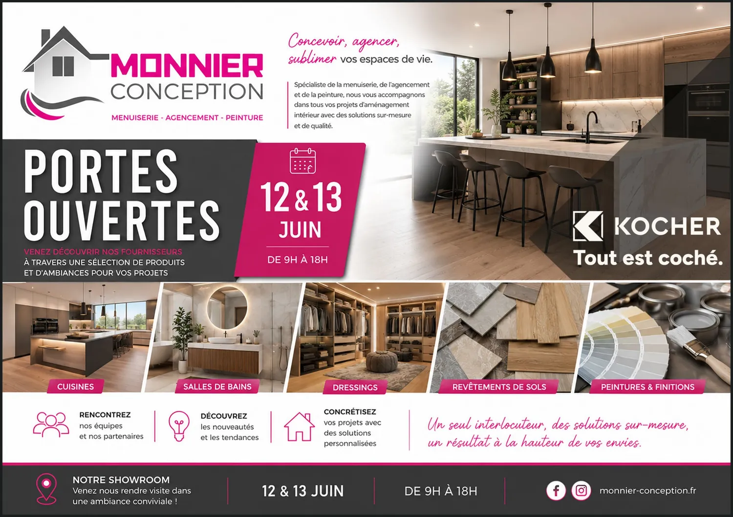 Flyer portes ouvertes Monnier Conception