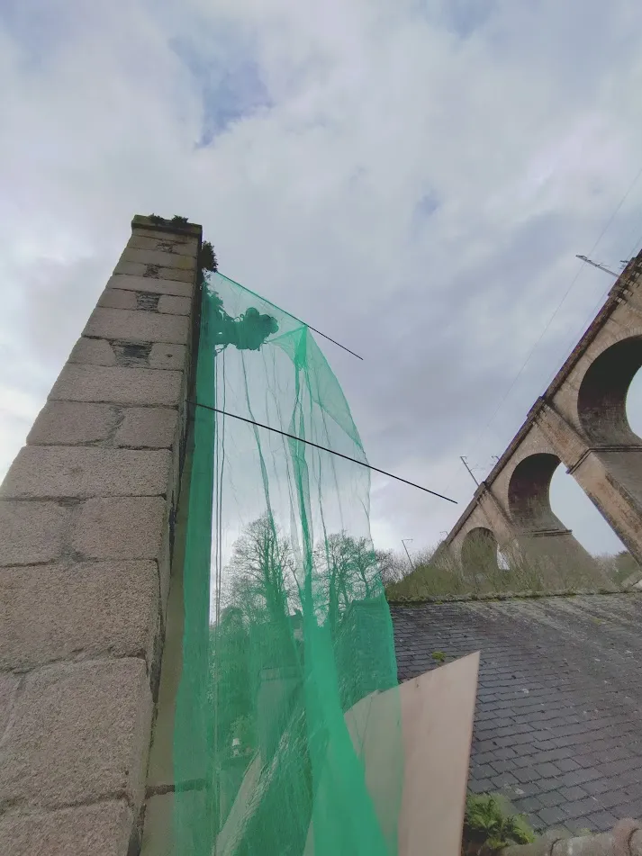 Installation de filet de sécurité