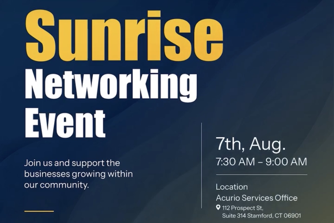 Sunrise Networking Event with Connecticut Hispanic Chamber