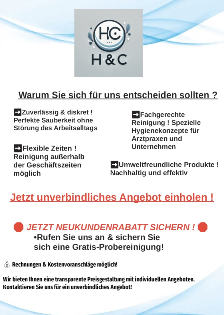 H&C Ihre Experten für Sauberkeit & Hygiene