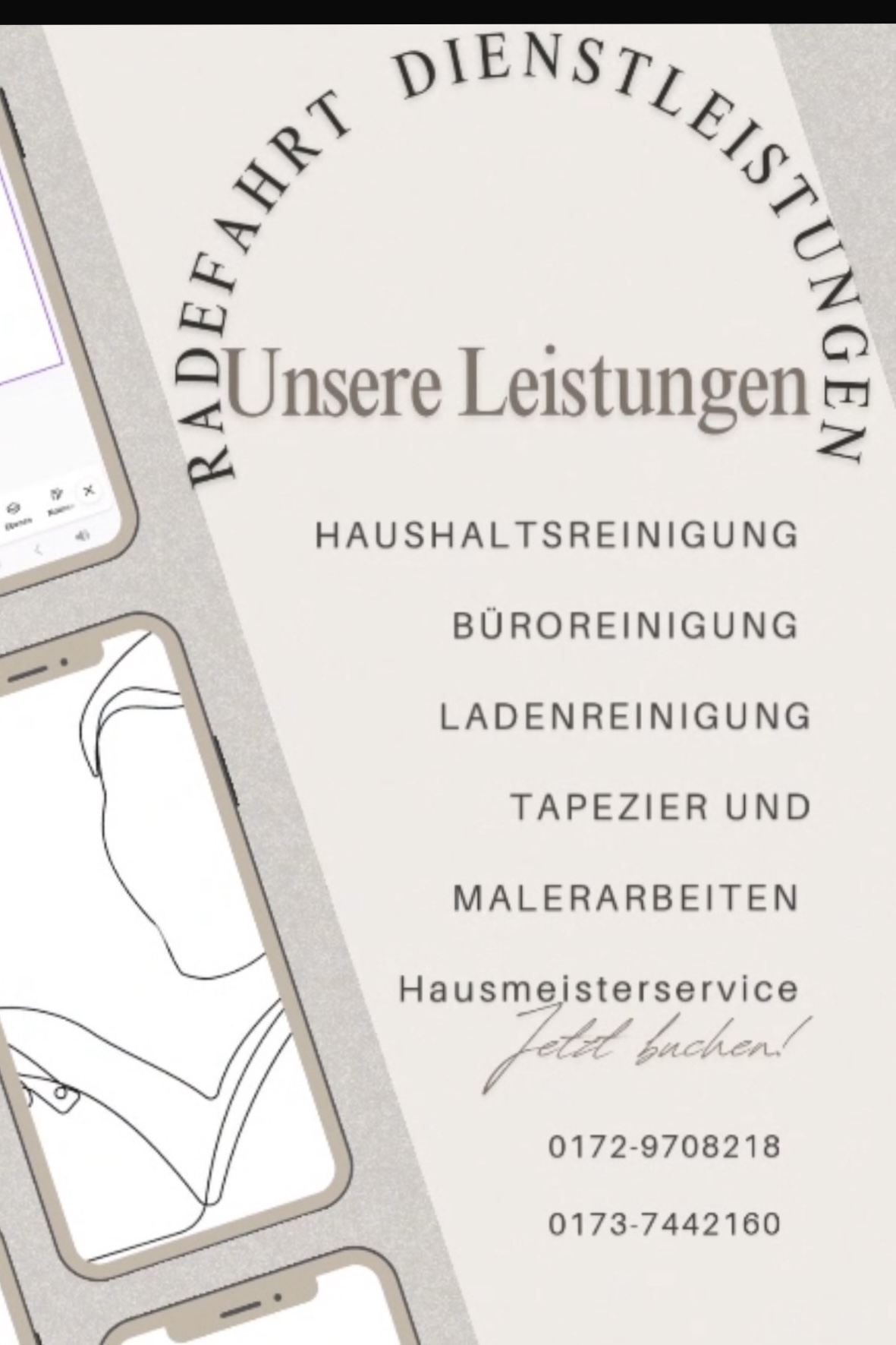 Radefahrt Dienstleistungen