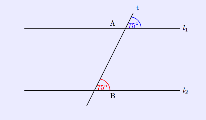 Parallel lines corresponding angles