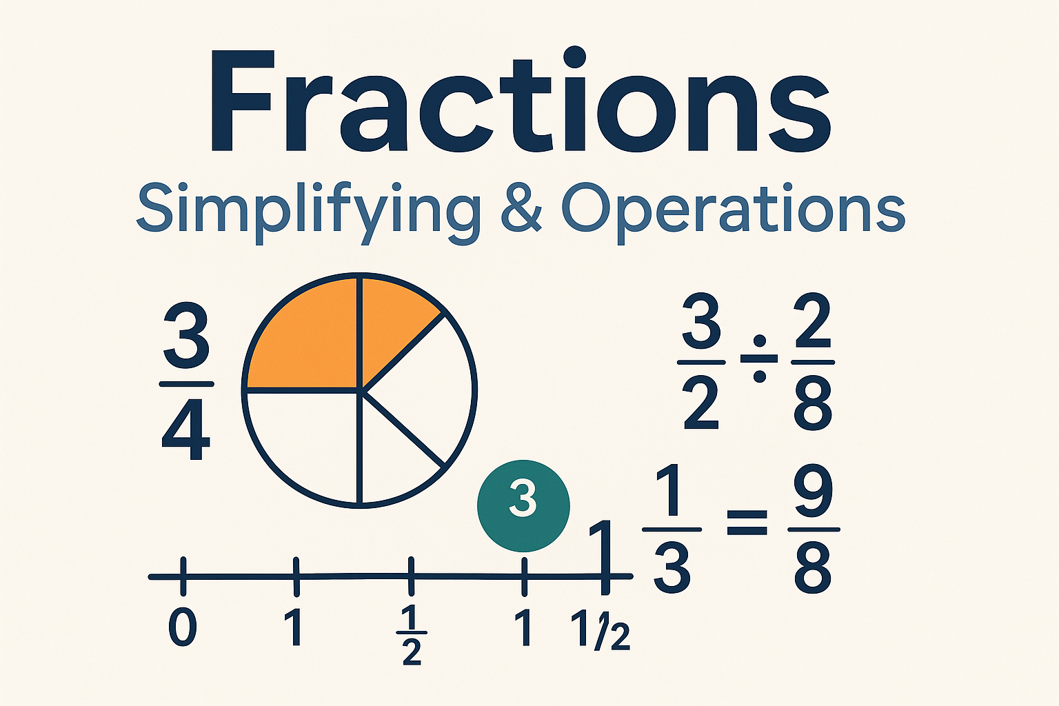 Fractions — Simplifying & Operations