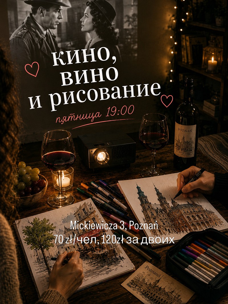 7DFE6B4D-7CD4-4D67-AAD3-F591A70A04A1.jpeg — Кино, вино и рисование по пятницам, Poznań