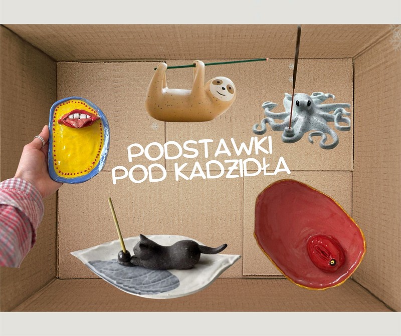 podst.jpg — Ceramika. Zestaw 2 podstawek pod Palo Santo i kadzidełka, Poznań