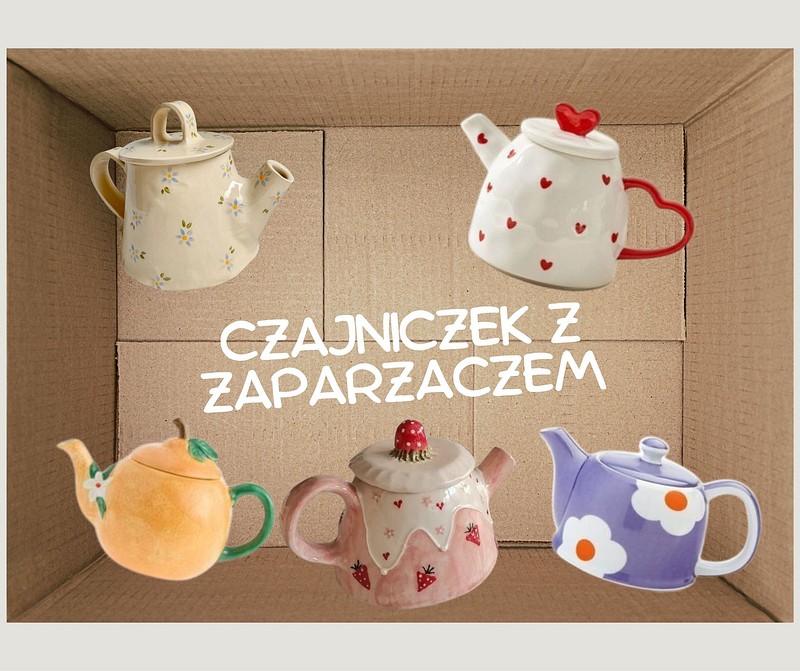 czaj3.jpg — Ceramika. Czajniczek z zaparzaczem, Poznań