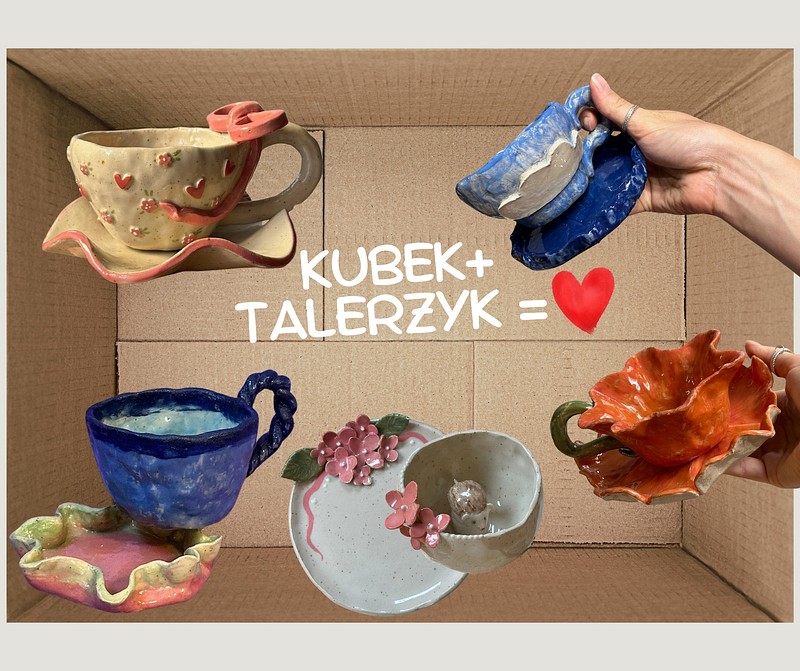 zest.ś.jpg — Ceramika. Zestaw śniadaniowy: Kubek + talerz/miseczka., Poznań