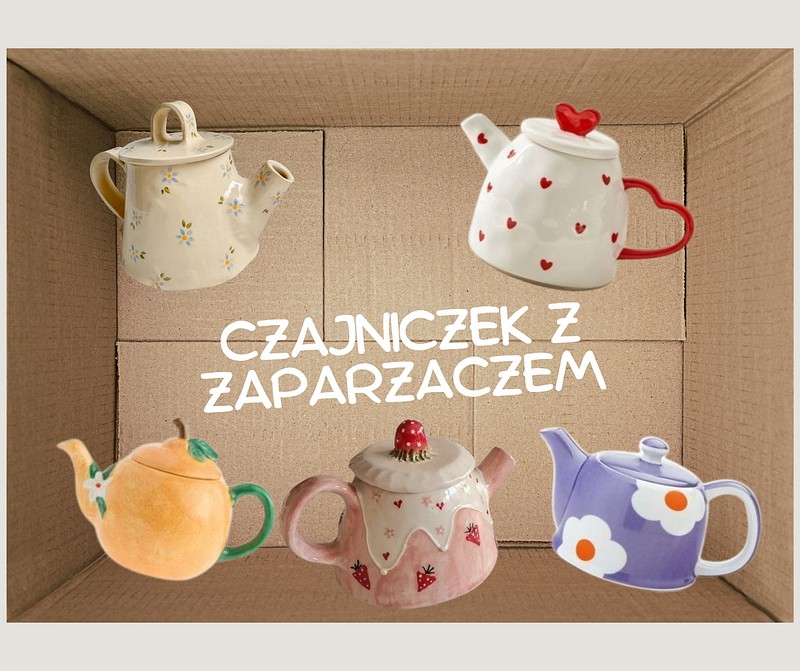 czaj.jpg — Ceramika. Czajniczek z zaparzaczem, Poznań