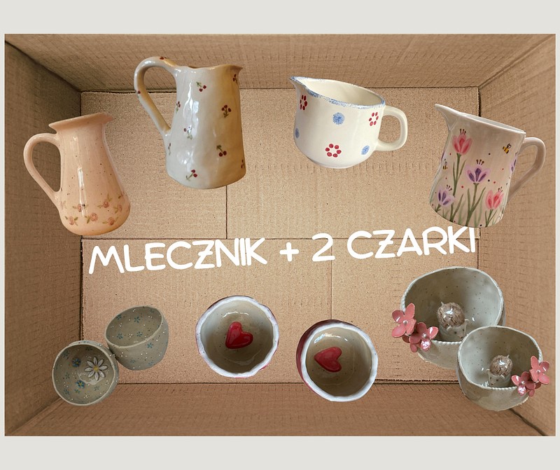 13.jpg — Ceramika. Mlecznik + 2 czarki, Poznań
