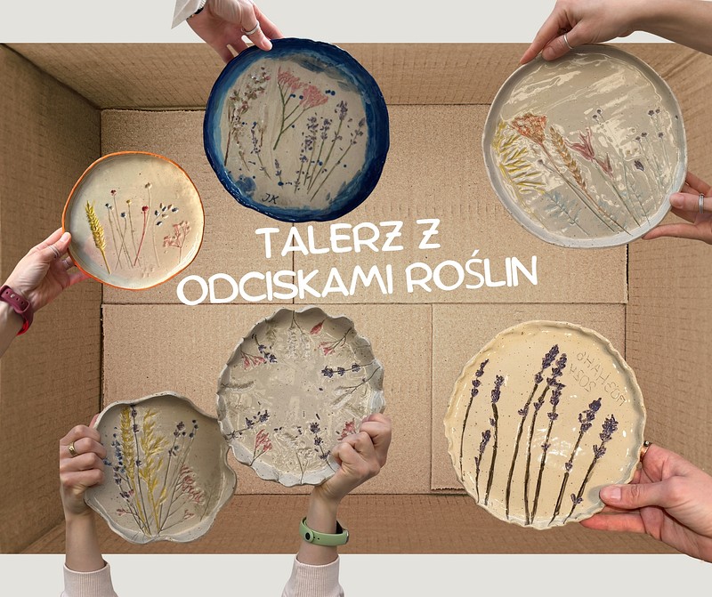 t.rośl.jpg — Ceramika. Talerz z odciskami roślin, Poznań