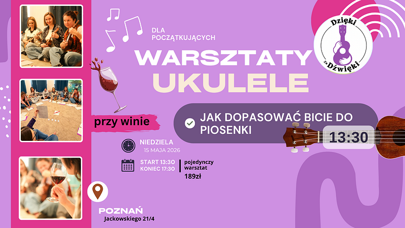 przy winie (5).png — Warsztaty Ukulele JAK DOPASOWAĆ BICIE DO PIOSENKI?, Poznań