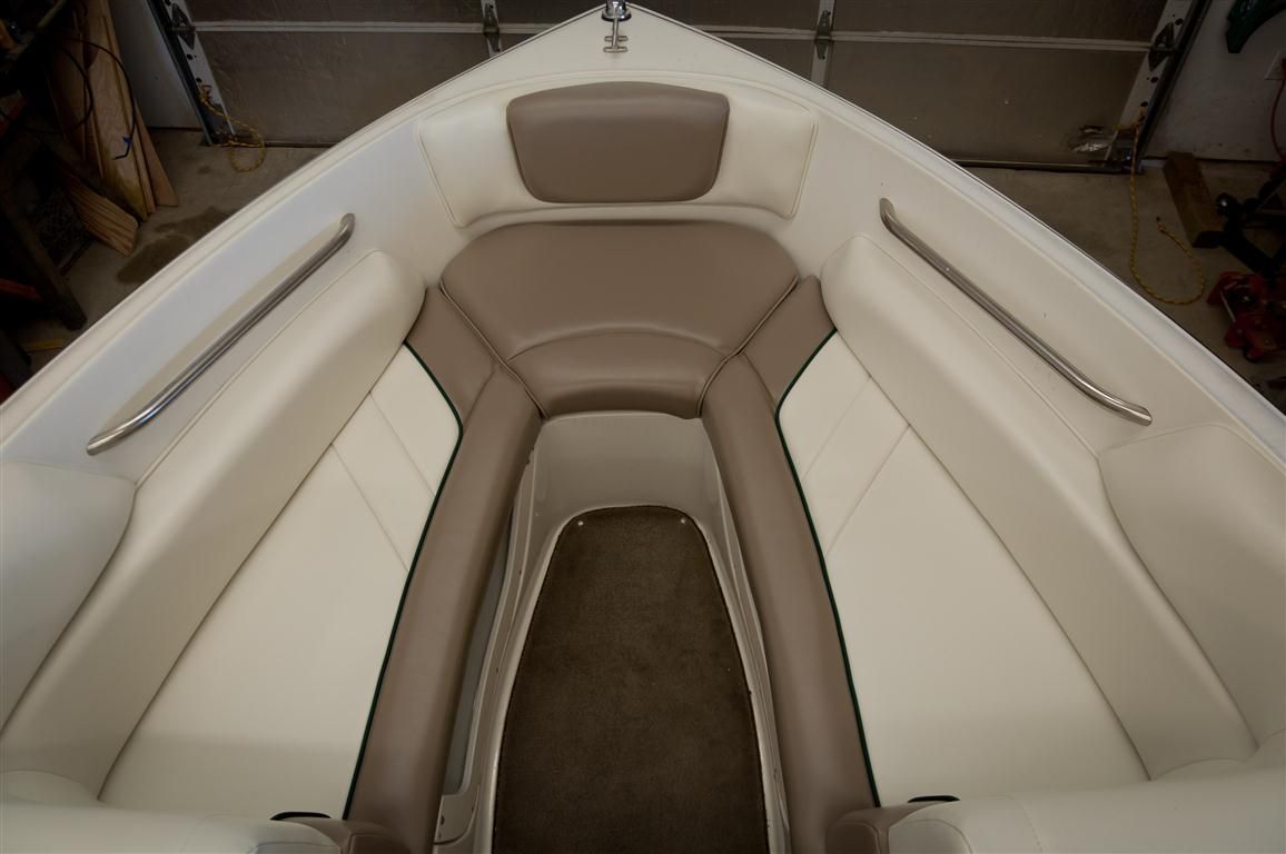 Water damage restoration on boat vinyl