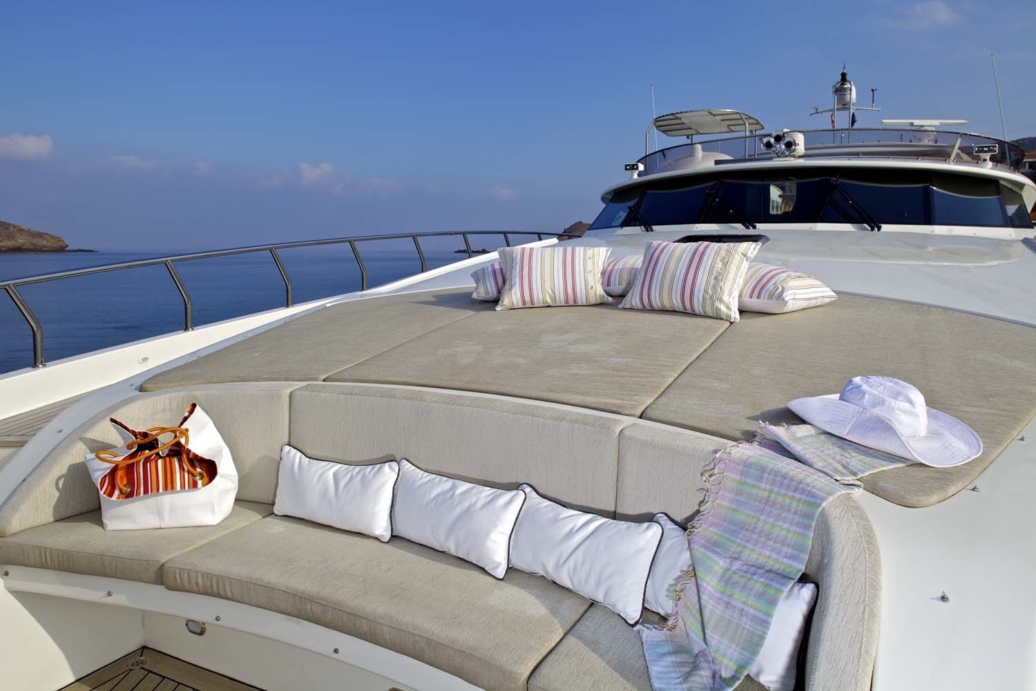Cleaned boat interior