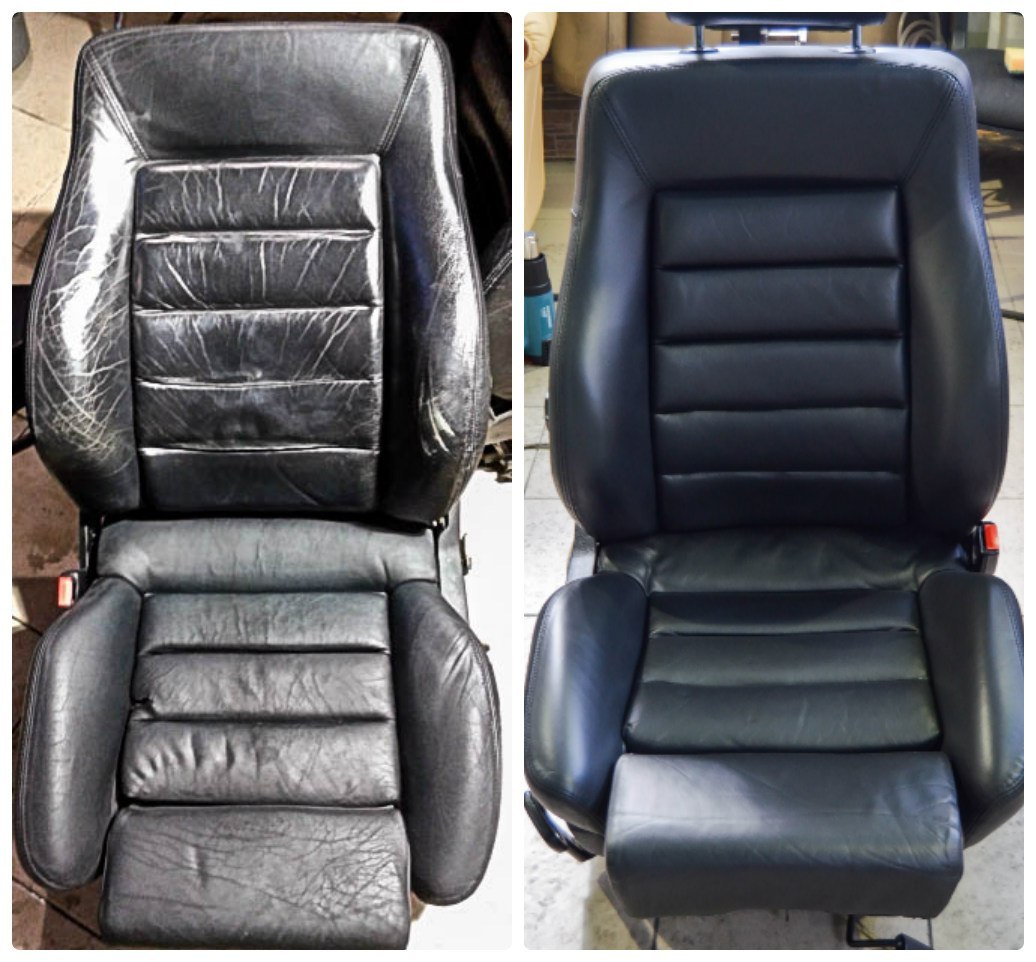 Repaired car seat