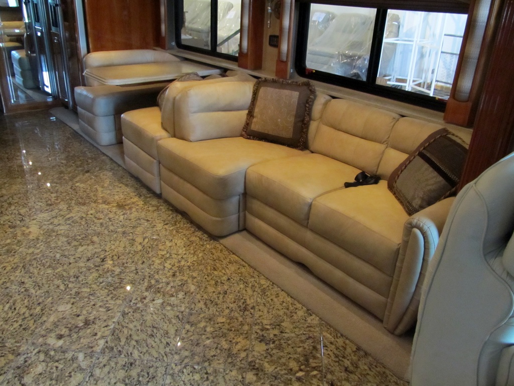 Restored motorhome sofa