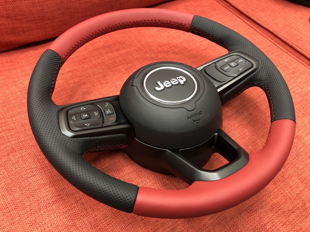 Luxury car steering wheel restoration