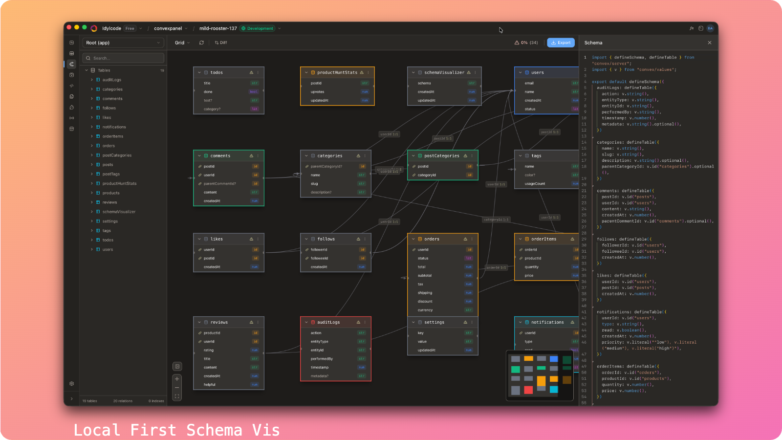 Convex Panel Screenshot