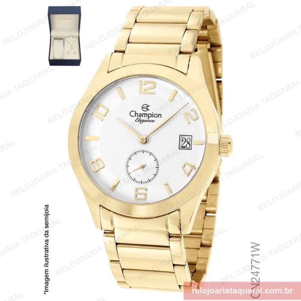 RELÓGIO CHAMPION ELEGANCE FEMININO CN24771W