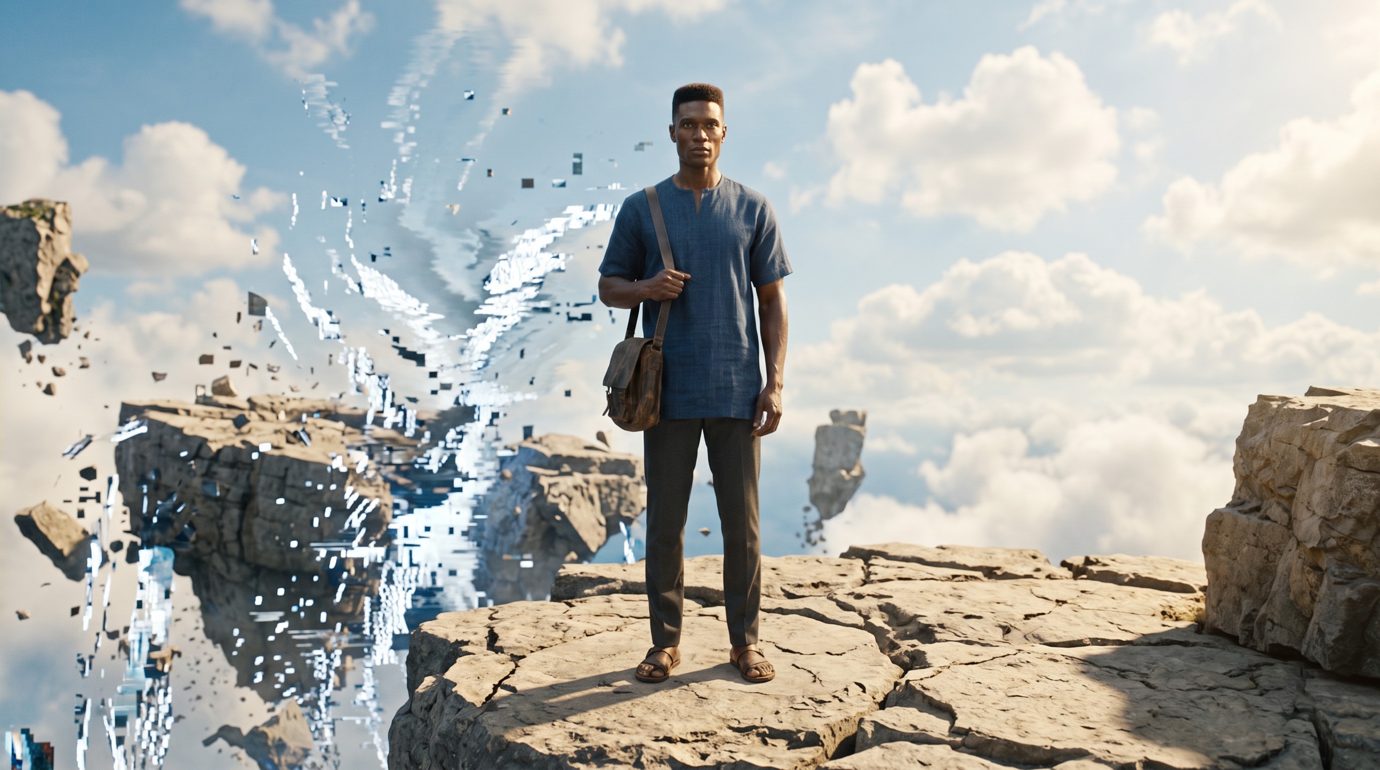 The Geometry of Resilience: Defending the Floating Kingdom — scene 1