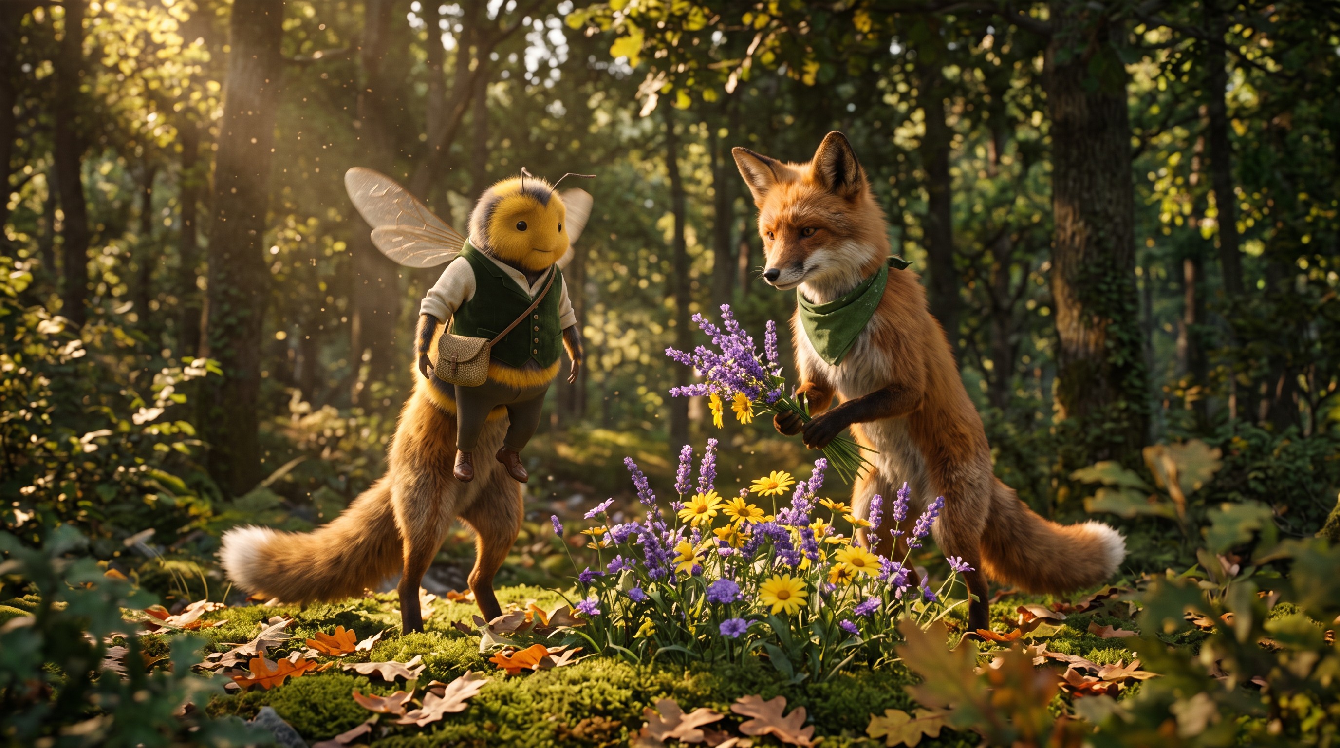 The Floral Heist at the Edge of the Woods — scene 1