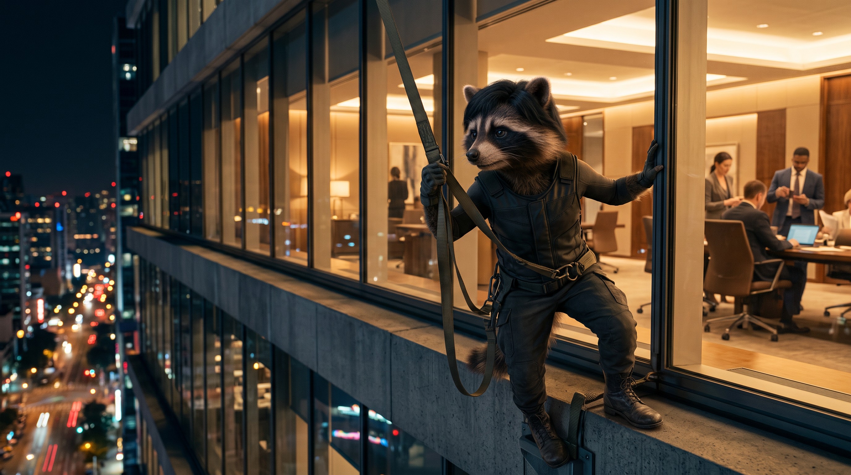 The Sky-Tower Heist — scene 1