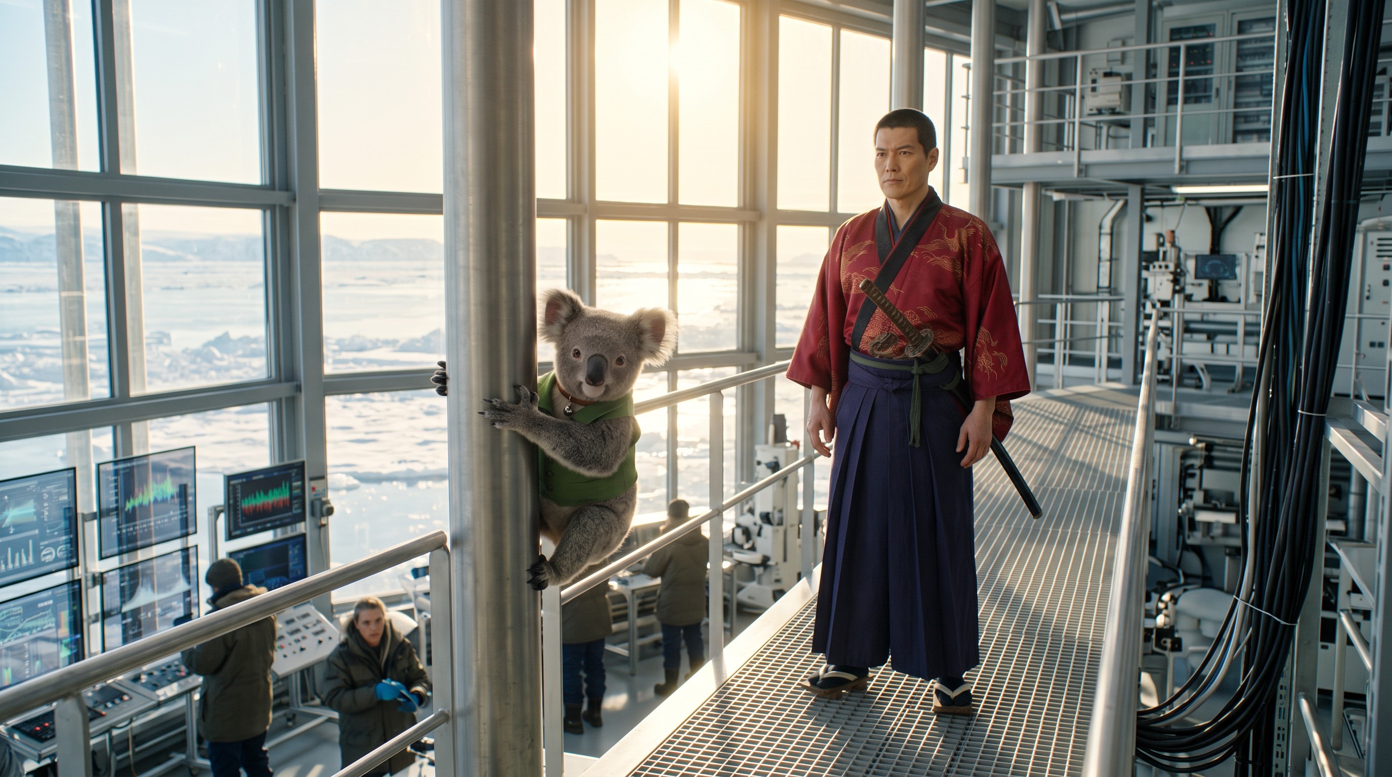 The Samurai of the Glacial Canopy — scene 1