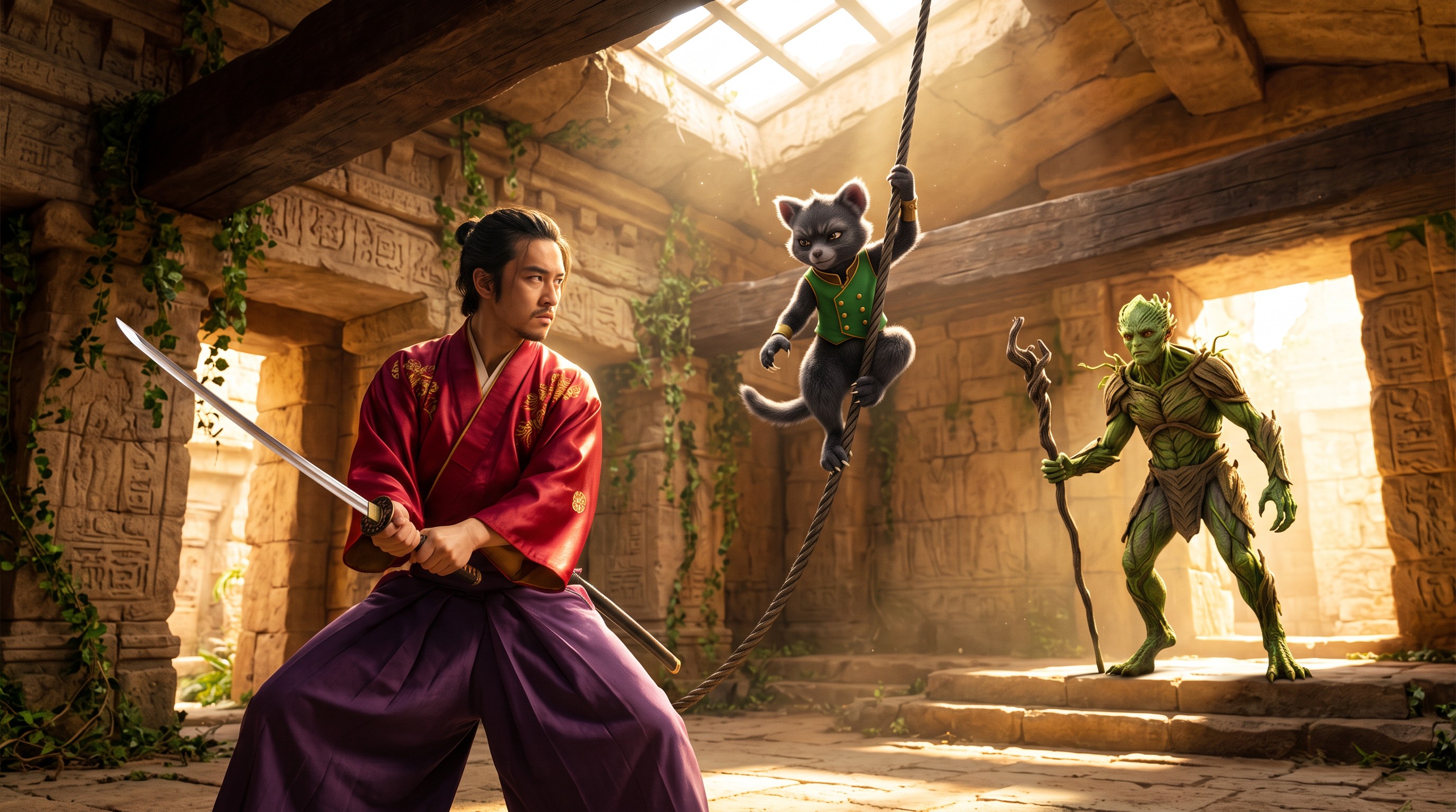 The Samurai of the Glacial Canopy — scene 4