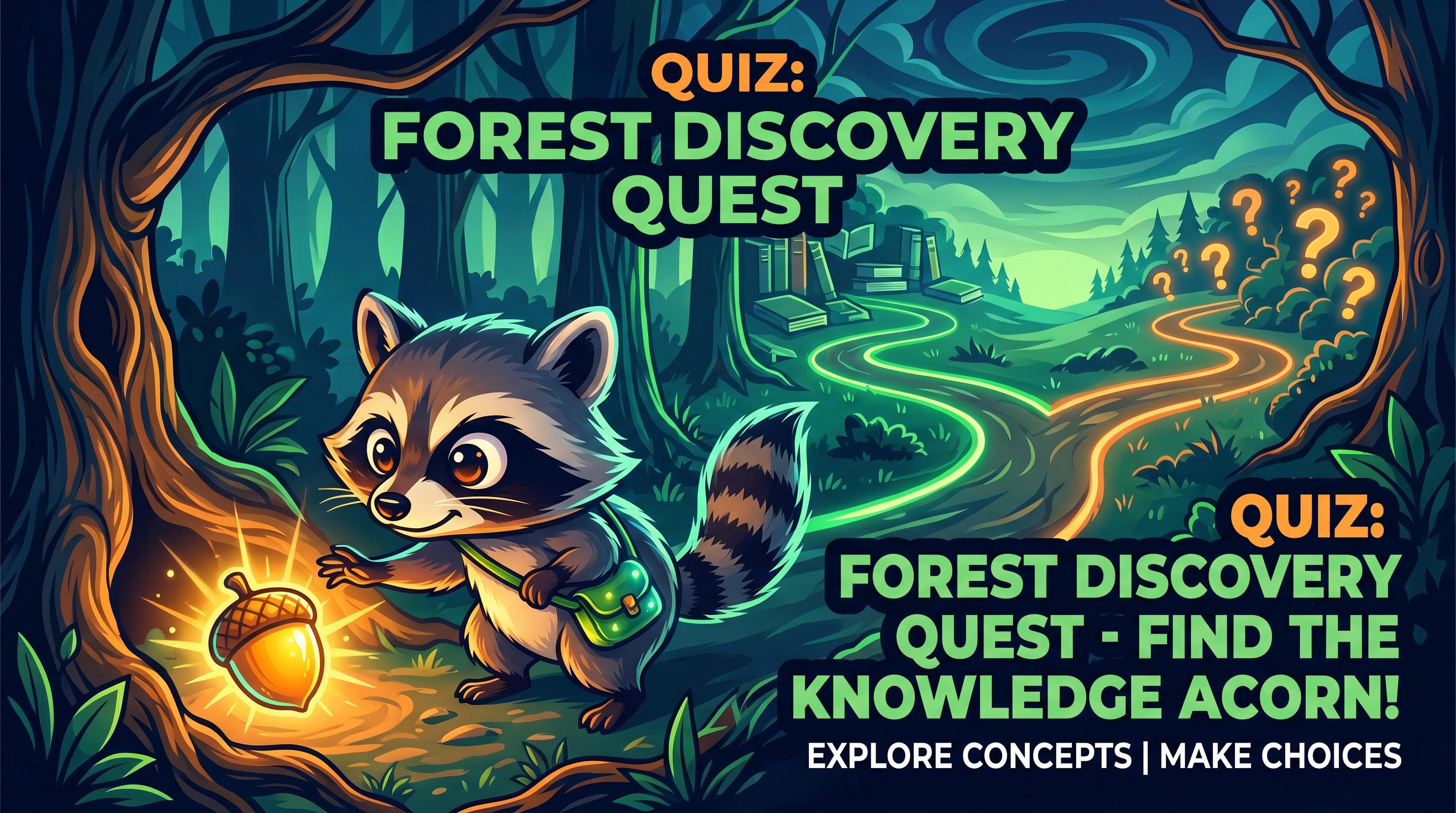The Brave Raccoon's Discovery