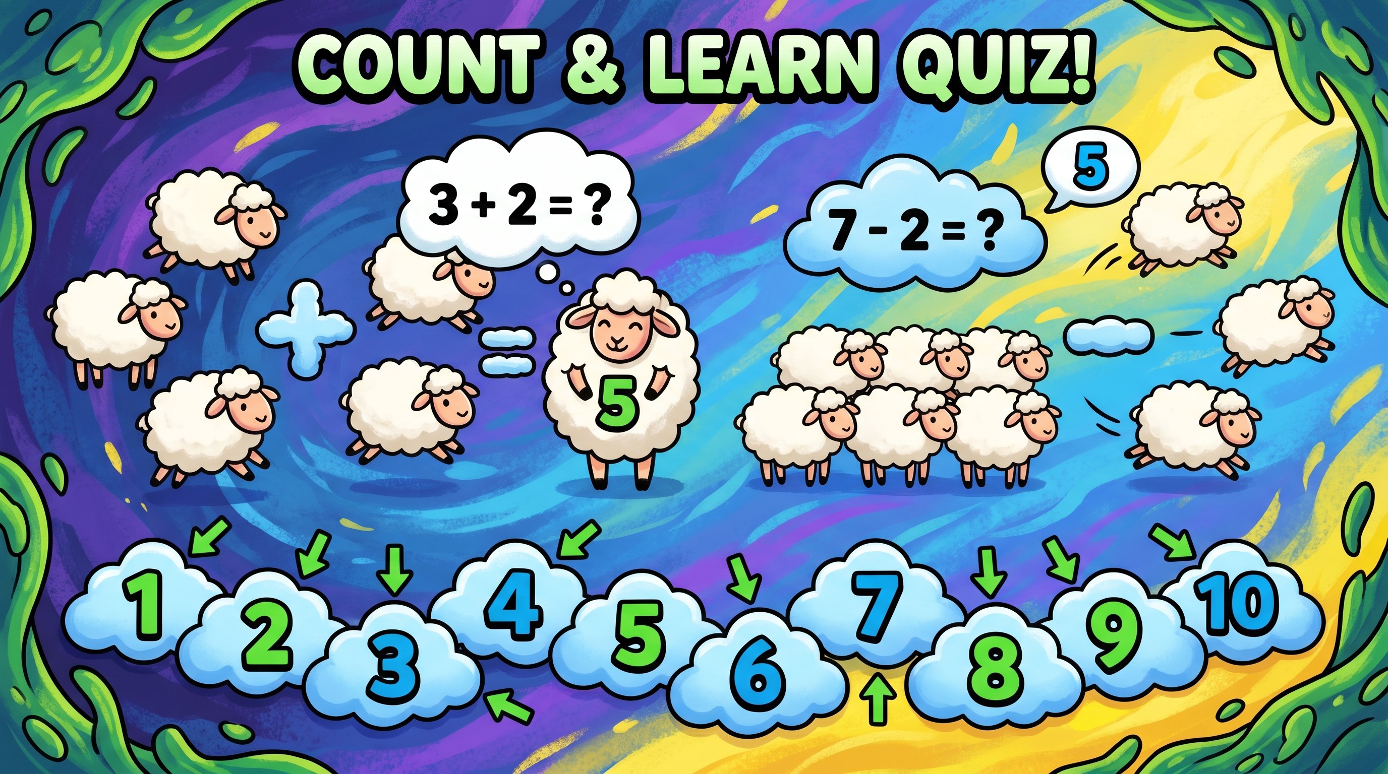 Sheep and Clouds Math Fun