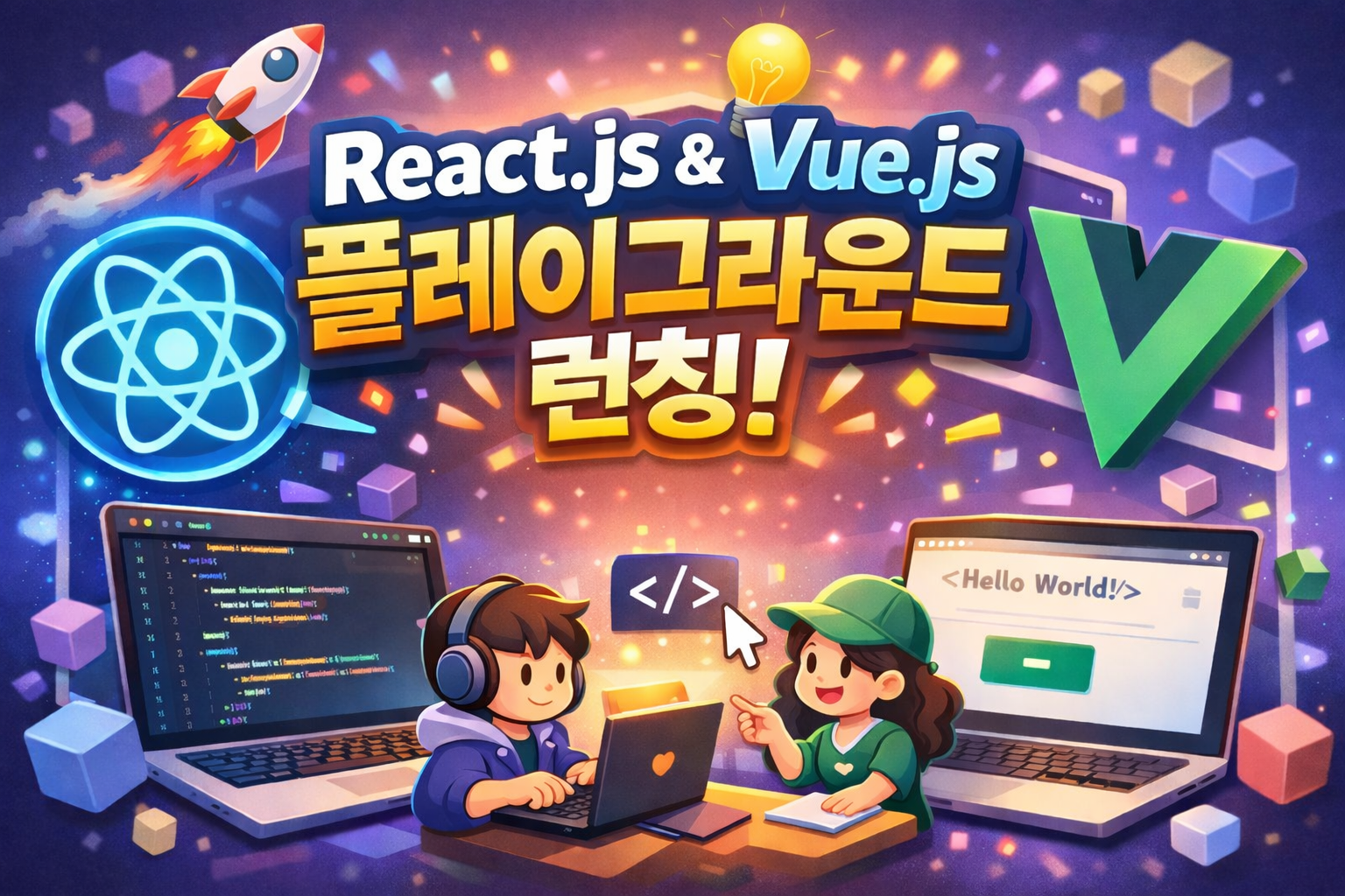 React.js · Vue.js 플레이그라운드 런칭 🎉