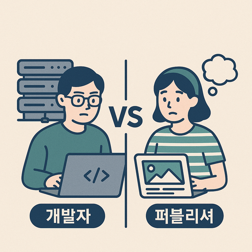 서버에서 일하는 게 익숙한 개발자와 서버를 모르는 퍼블리셔의 관점 차이