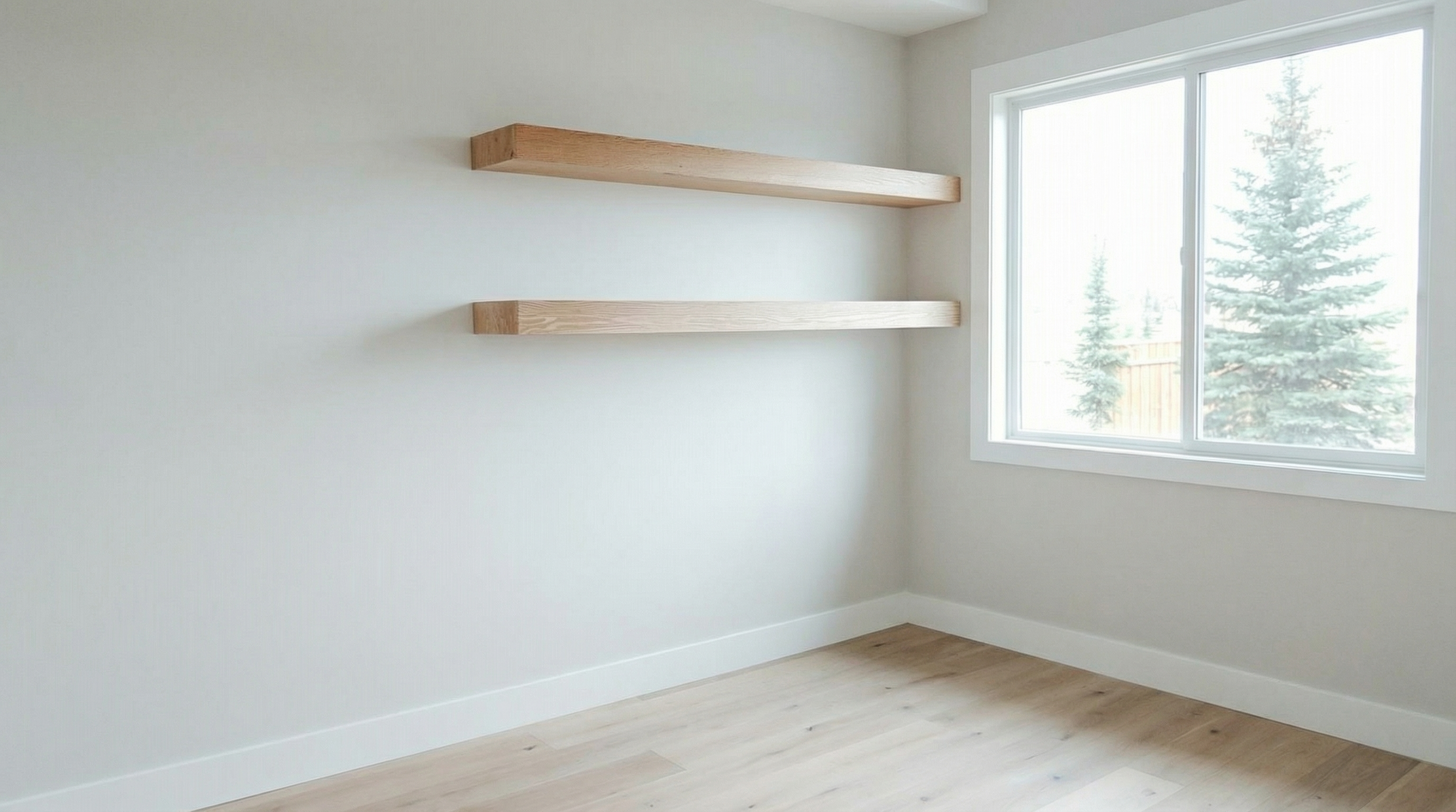 Furnished minimal living room