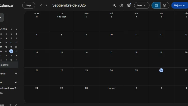 Gestión del tiempo y agenda con Google Calendar