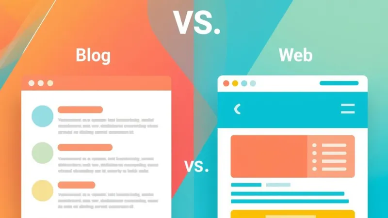 Imágen blog vs página web