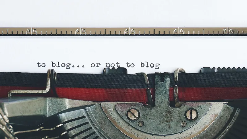 Máquina de escribir: hacer blog o no hacer blog
