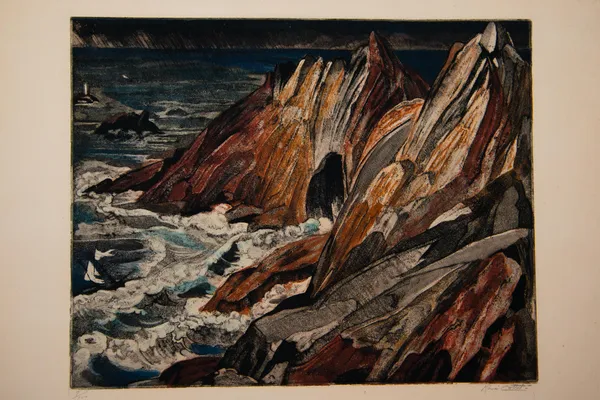 Rochers et vagues sur la côte