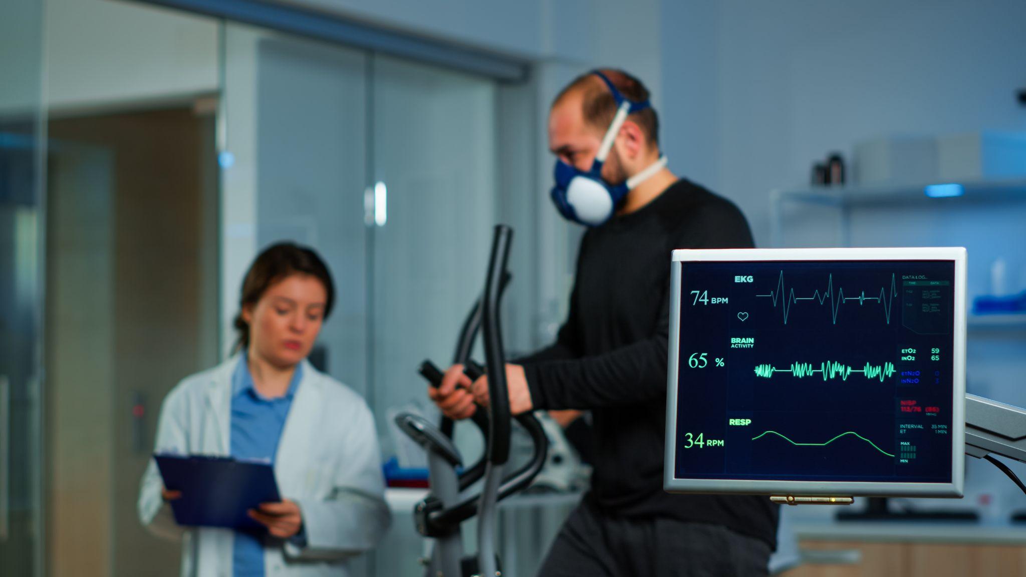 A doctor with a navigation system.