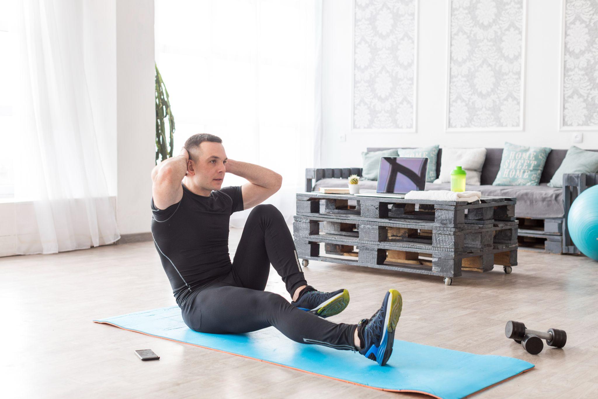 A person working out.