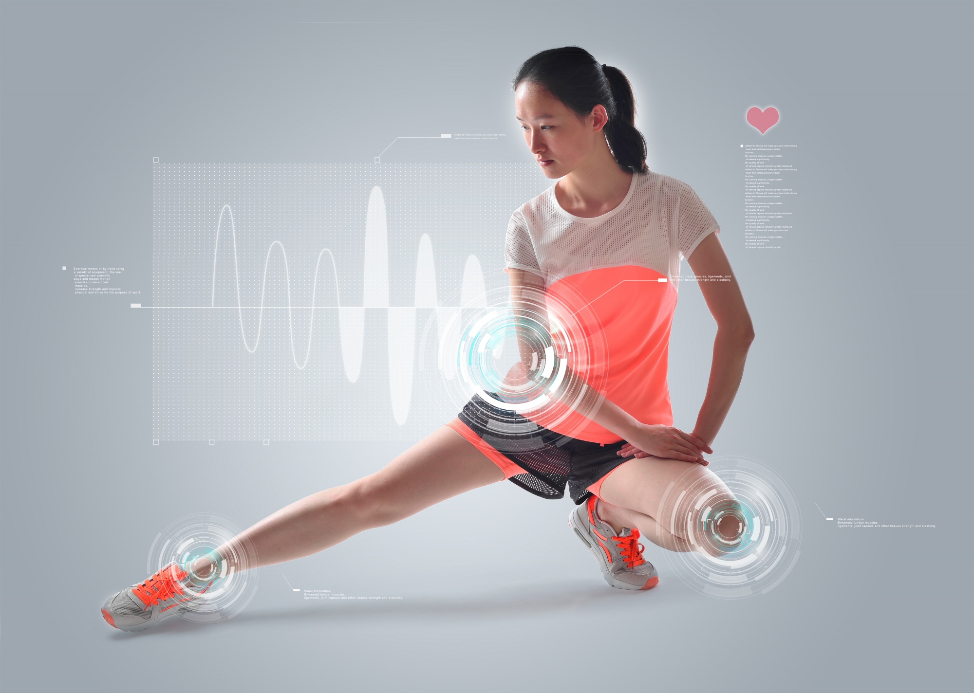 Woman stretching to show strong bones and a healthy active lifestyle.