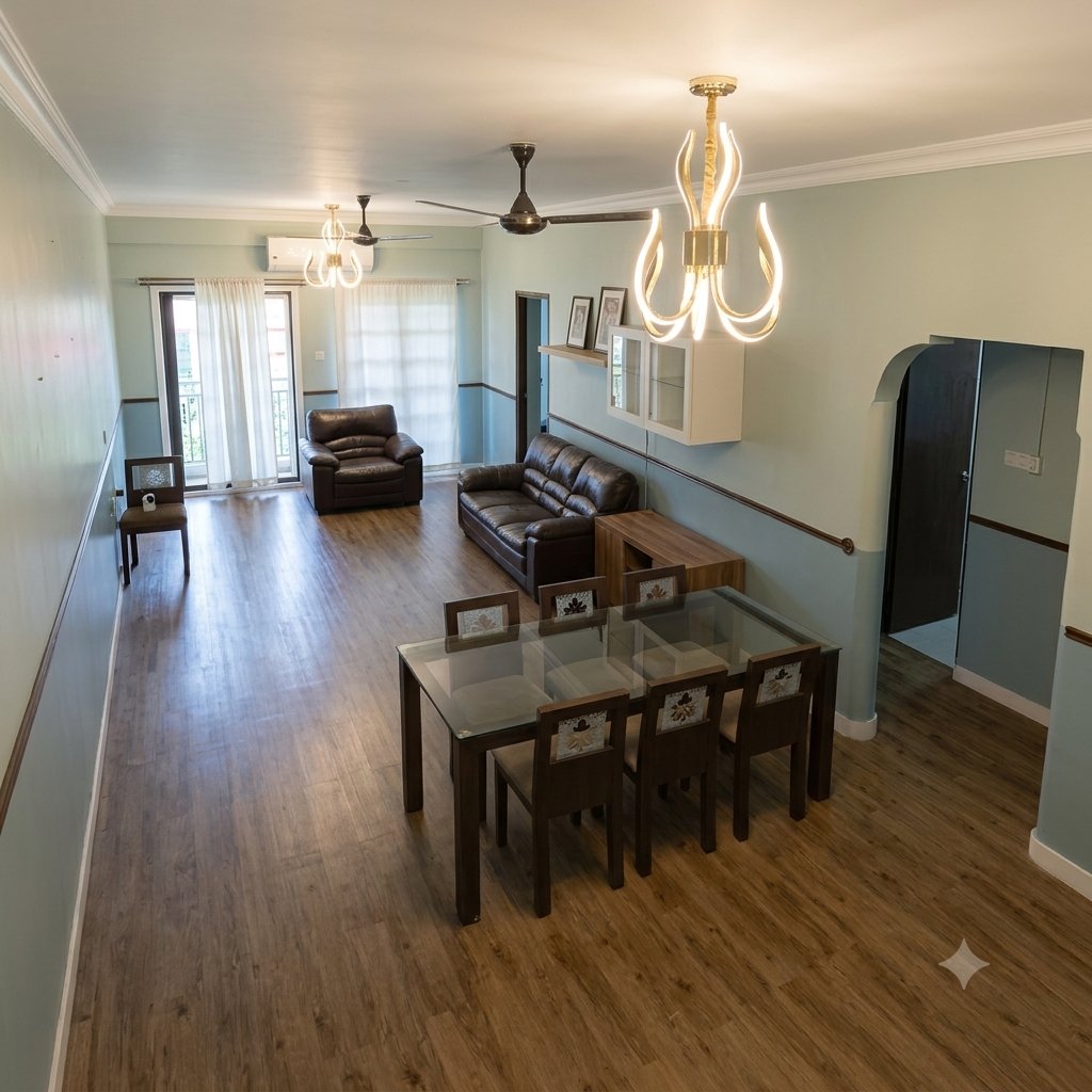 3BHK Furnished Flat for rent in Location set — photo 1