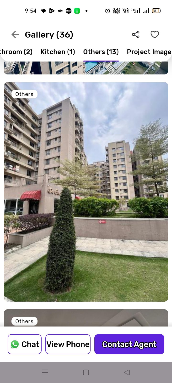 Semi Furnished 3bhk 3bath flat for Rent