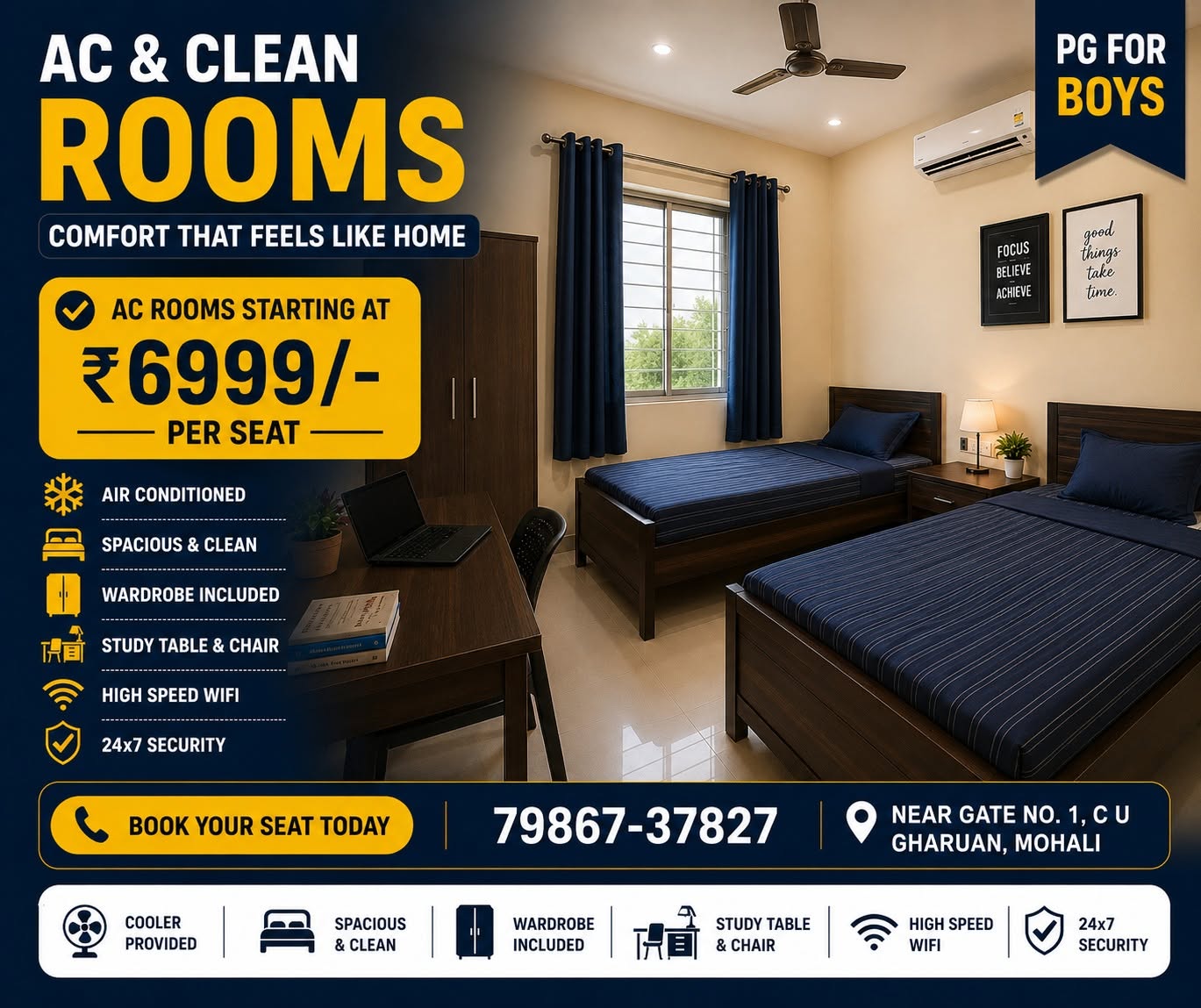 Chandigarh Student Centre premium boys PG — photo 1