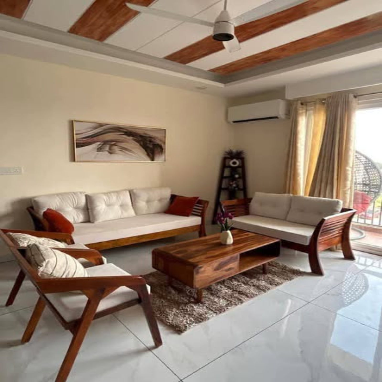 3Bhk full furnished flat available for rent in Aerocity I block