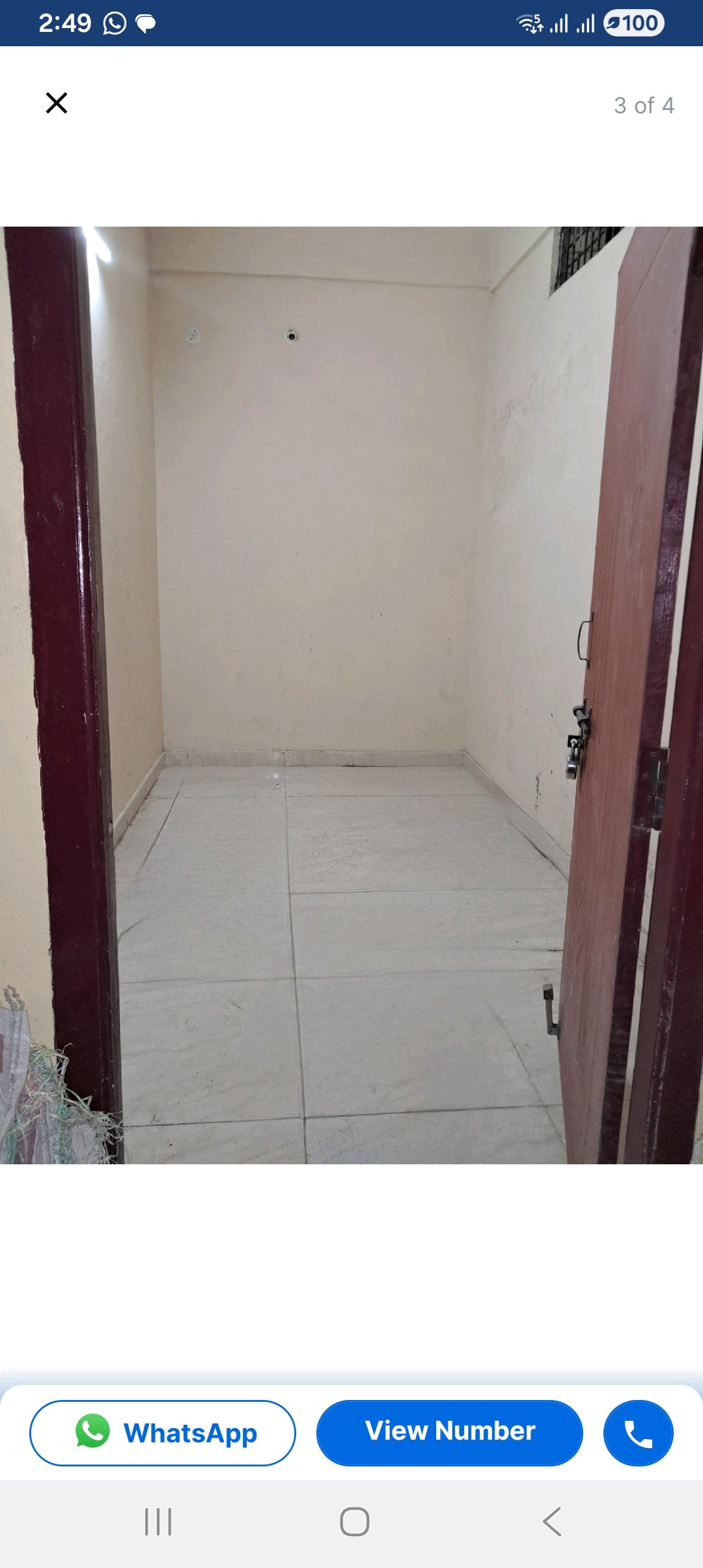 1RK Unfurnished Room for rent in Location set — photo 1