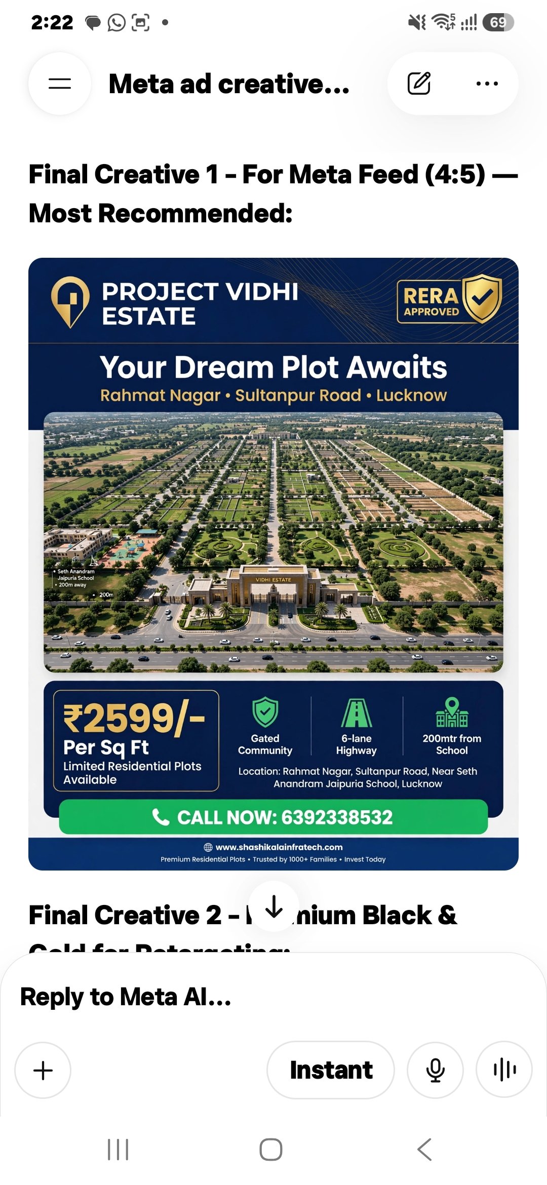 Plot for sale in Location set