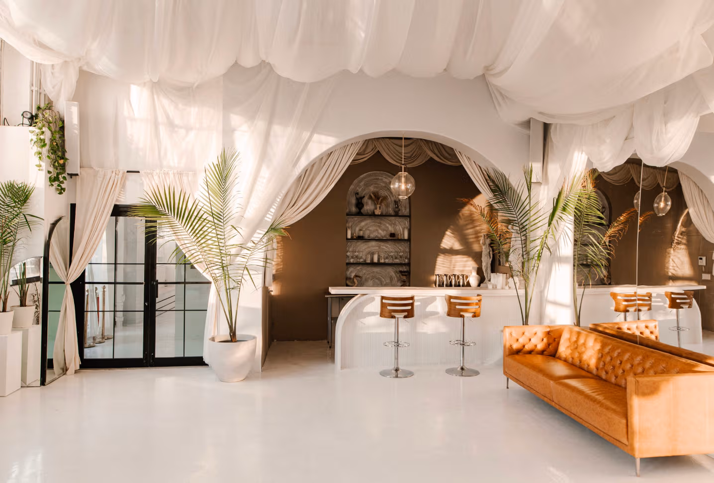 atmosfera affordable wedding venue nyc white walls modern